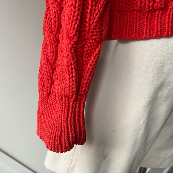 Vintage Perry Ellis Cable Knit V Neck Sweater - S - Picture 11 of 14